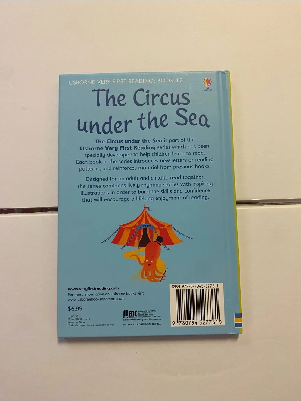Born Kids Book - Orange Octopus with Blue & Purple Cover